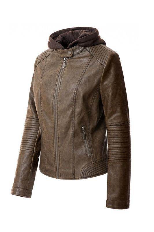 Women'S Pu Jacket - VacationGrabs