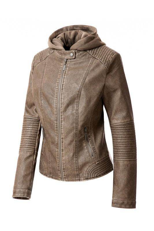 Women'S Pu Jacket - VacationGrabs