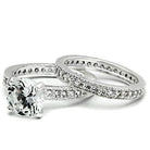 Women's Rings - LOS527 - Rhodium 925 Sterling Silver Ring - VacationGrabs