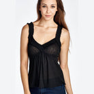 Women's Sheer Burnout V Smocked Tank - VacationGrabs
