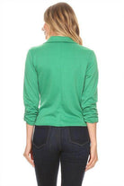 Women's Solid Waist Length Blazers 14 Colors - VacationGrabs
