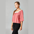 Women's Square Neck Lace Top - VacationGrabs