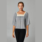 Women's Square Neck Lace Top - VacationGrabs