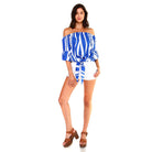Women's Strapless Striped Bandage Blouse - VacationGrabs