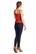 Women's Sweater Tank with Suede & Bead Trim - VacationGrabs