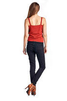 Women's Sweater Tank with Suede & Bead Trim - VacationGrabs