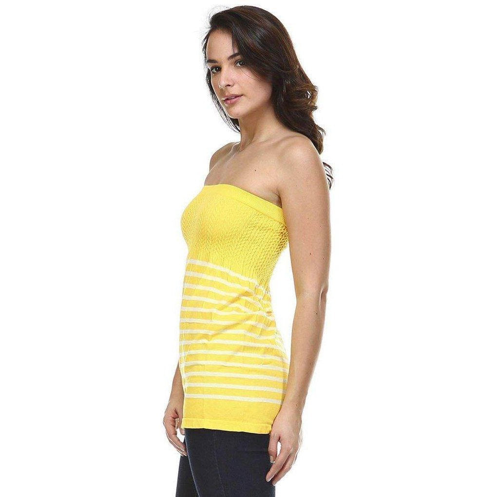 Women's Textured Knit Stretch Tube Top - VacationGrabs