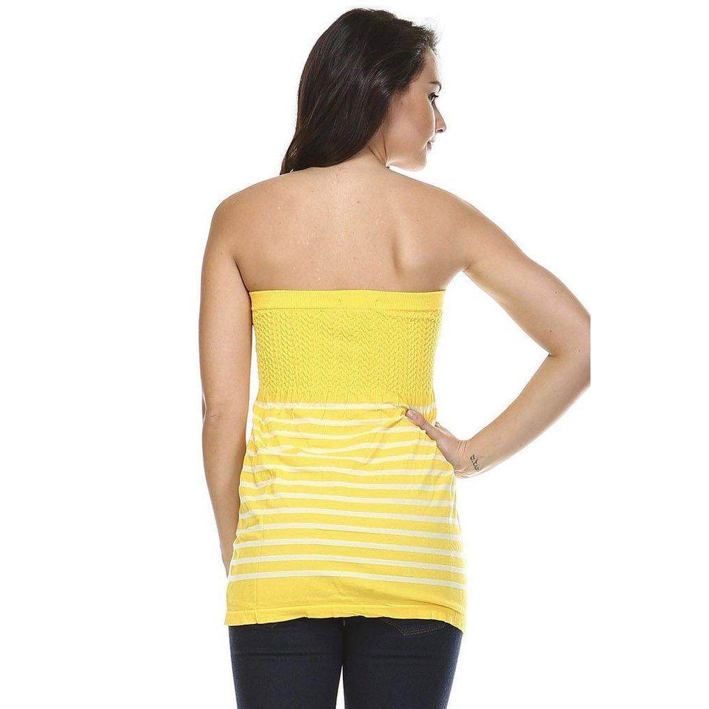 Women's Textured Knit Stretch Tube Top - VacationGrabs
