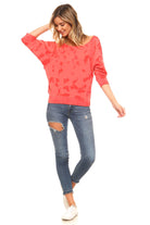 Women's Tie Dye French Terry Dolman Sleeve Sweatshirt - VacationGrabs