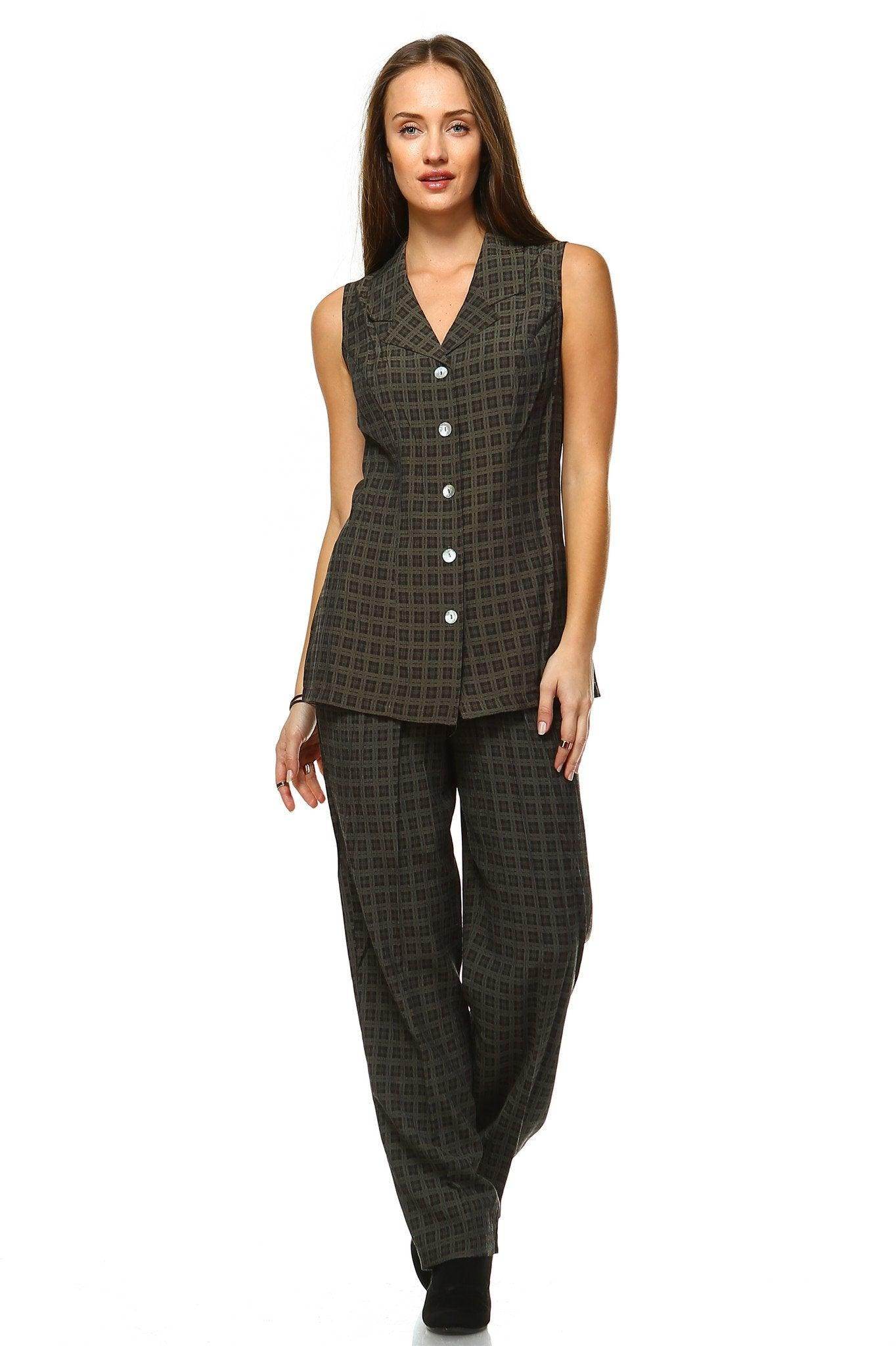 Women's Workwear 2 Piece Outfit Set - VacationGrabs