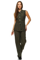 Women's Workwear Two Piece Pants Set - VacationGrabs