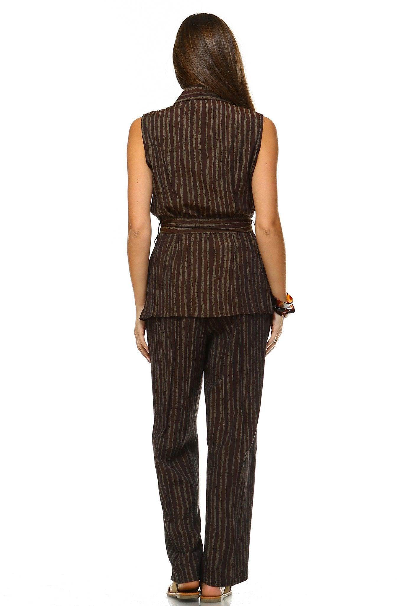 Women's Workwear Two Piece Pants Set - VacationGrabs