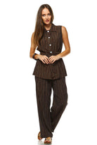 Women's Workwear Two Piece Pants Set - VacationGrabs
