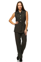 Women's Workwear Two Piece Pants Set - VacationGrabs