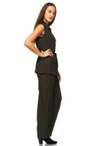 Women's Workwear Two Piece Pants Set - VacationGrabs