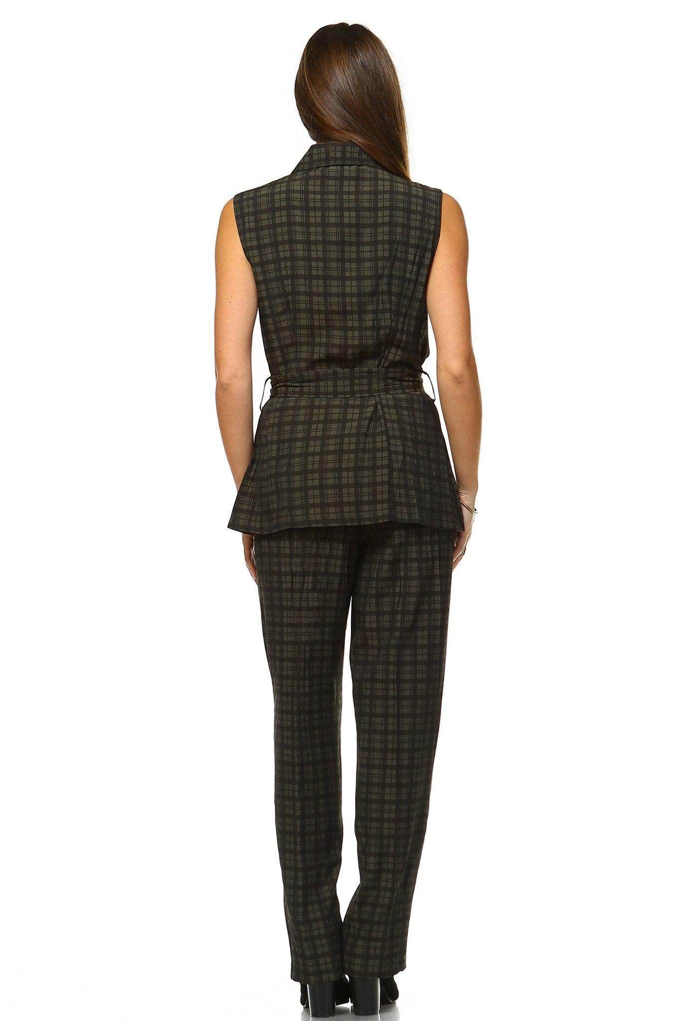 Women's Workwear Two Piece Pants Set - VacationGrabs