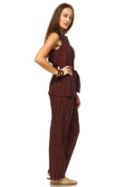 Women's Workwear Two Piece Pants Set - VacationGrabs