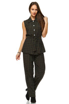 Women's Workwear Two Piece Pants Set - VacationGrabs