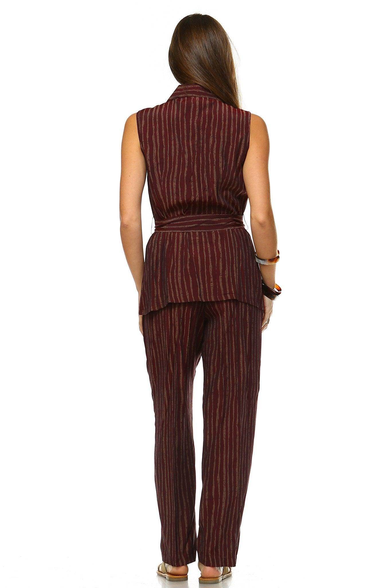 Women's Workwear Two Piece Pants Set - VacationGrabs