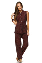 Women's Workwear Two Piece Pants Set - VacationGrabs