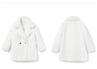 VacationGrabs warm winter coat for women in white, featuring a soft and cozy faux fur design