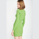 Women's Dresses Womens Bodycon Collared Mini Dress