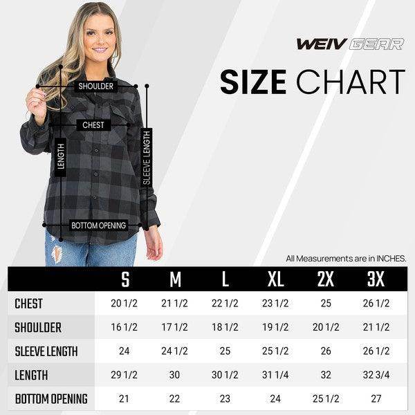 Womens Boyfriend Long Sleeve Flannel Shirt - VacationGrabs