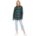 Womens Boyfriend Plaid Flannel Shirts - VacationGrabs