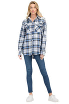 Womens Boyfriend Plaid Flannel Shirts - VacationGrabs