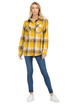 Womens Boyfriend Plaid Flannel Shirts - VacationGrabs