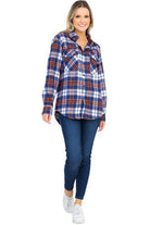 Womens Boyfriend Plaid Flannel Shirts - VacationGrabs