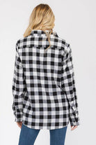 Womens Boyfriend Plaid Flannel Shirts - VacationGrabs