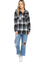 Womens Boyfriend Plaid Flannel Shirts - VacationGrabs
