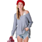 Womens Casual Relaxed Fit Winnie Sweater - VacationGrabs