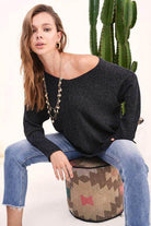 Womens Casual Relaxed Fit Winnie Sweater - VacationGrabs