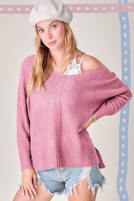 Womens Casual Relaxed Fit Winnie Sweater - VacationGrabs