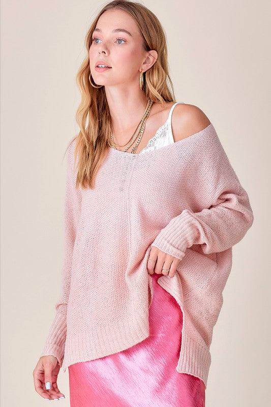 Womens Casual Relaxed Fit Winnie Sweater - VacationGrabs