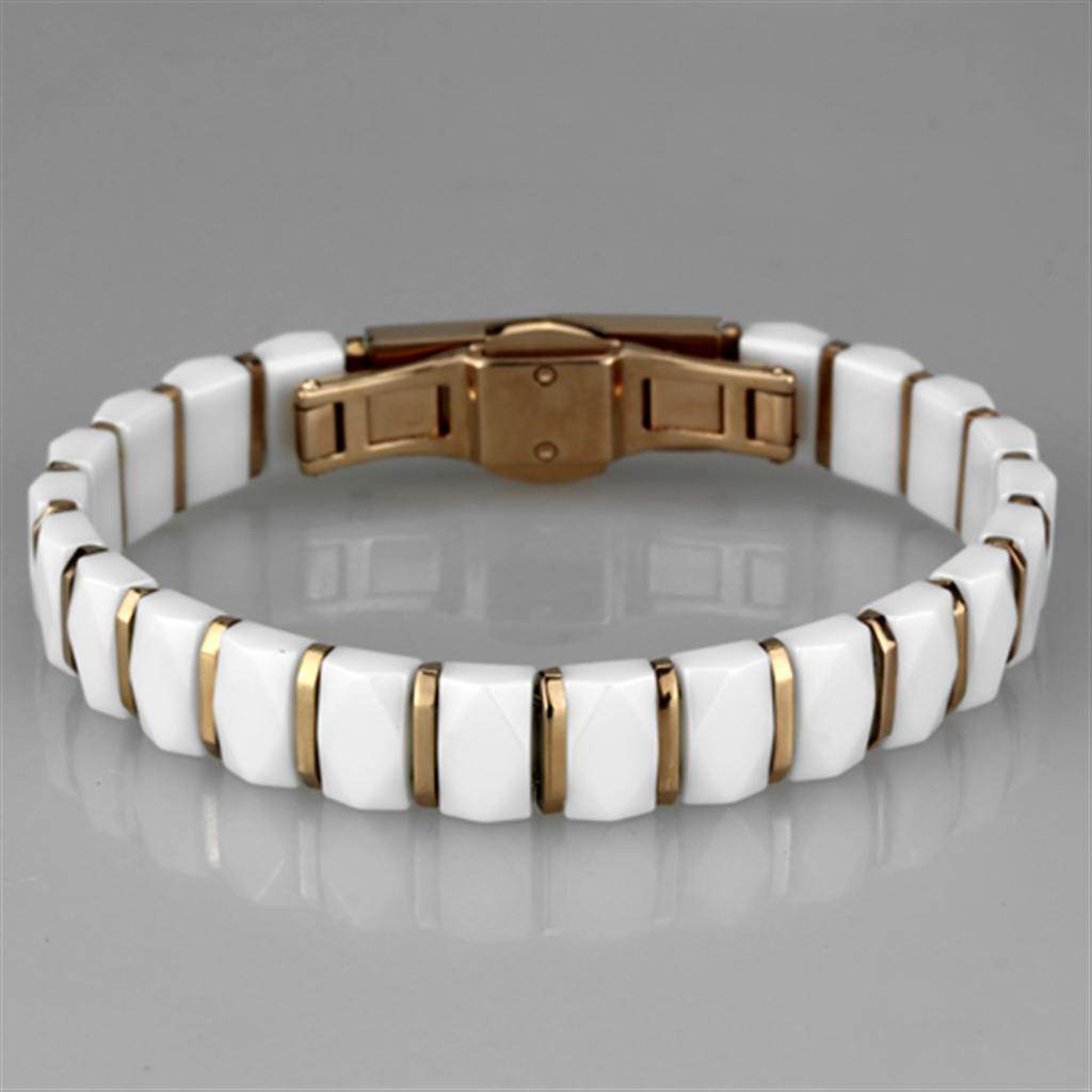 Stylish white and gold women's fashion bracelets for travel, perfect for versatile outfits