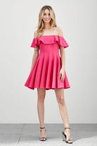A Line Ruffle Dress - VacationGrabs