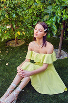 A Line Ruffle Dress - VacationGrabs