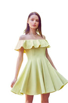 A Line Ruffle Dress - VacationGrabs