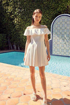 A Line Ruffle Dress - VacationGrabs