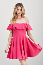 A Line Ruffle Dress - VacationGrabs
