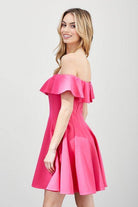 A Line Ruffle Dress - VacationGrabs
