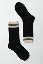 Womens Mid-Calf Color Block Socks - VacationGrabs