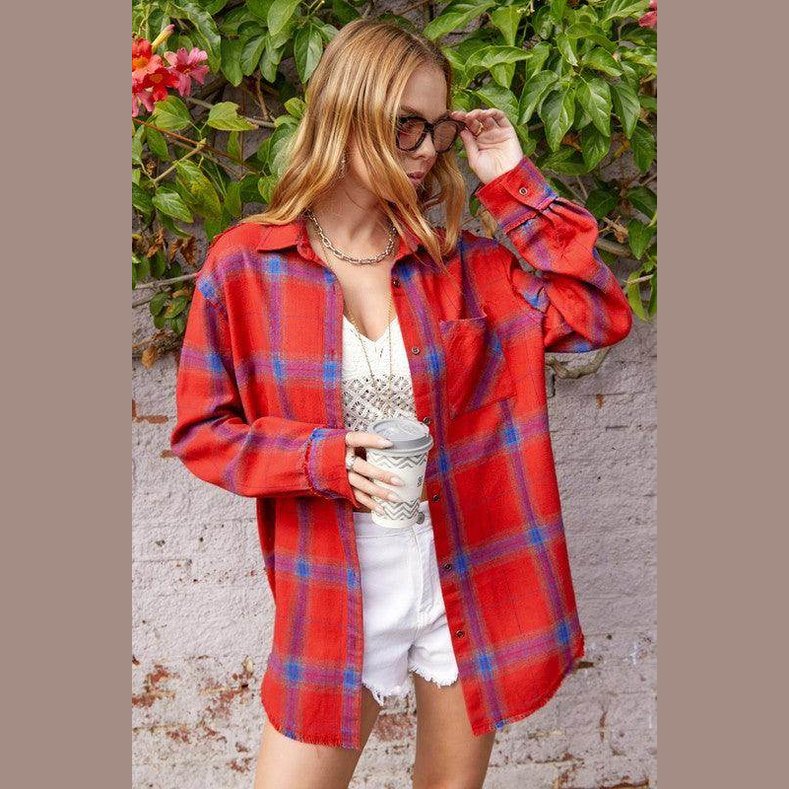 Womens Navy Blue Celine Shirt - VacationGrabs