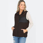 Womens Sherpa Fleece Vest - VacationGrabs