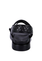 Rag Company womens vacation sandals in black with a stylish quilted design and comfortable fit