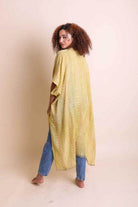 Woven Long Line Tribal Kimono - VacationGrabs