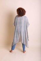 Woven Long Line Tribal Kimono - VacationGrabs